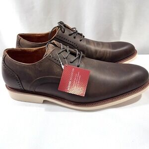 Stacy Adams Wescott Plain Toe Oxford Men's Shoes Brown US 11M - New With Defects